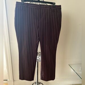 Banana republic Striped Burgundy cargo Pants